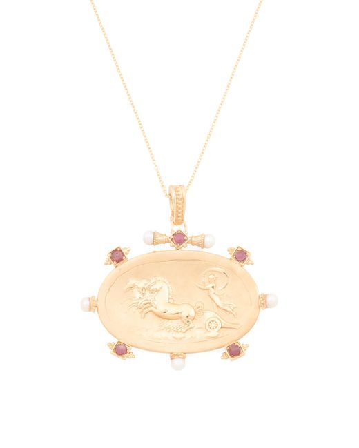 Tj Maxx Multicolor 18Kt Plated Pendant Necklace For