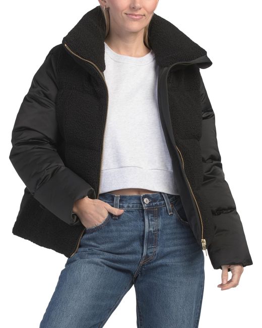 Tj Maxx Black Una Puffer Jacket, Polyester