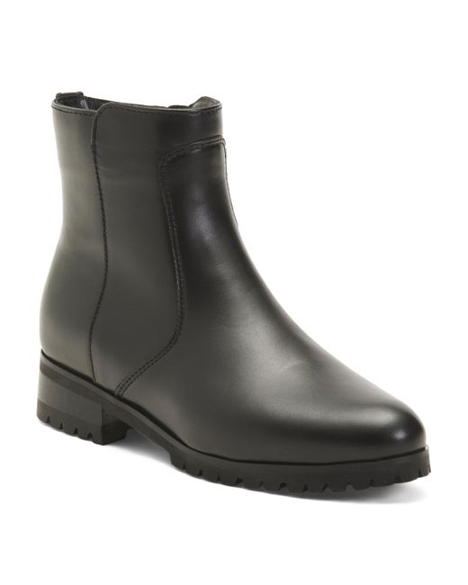 Tj Maxx Black Leather Sophie Side Zip Boots For