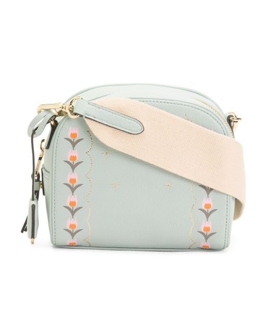 Tj Maxx Multicolor Leather Arden Crescent Small Zip Around Crossbody, Leather