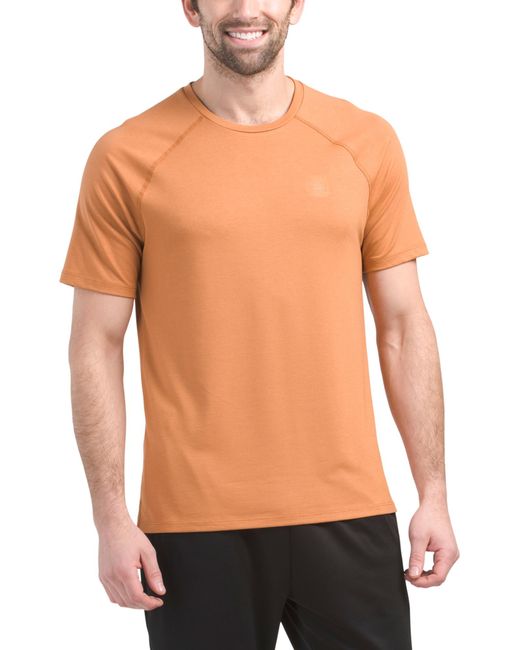 Tj Maxx Blue Soft Twill Knit Raglan T-Shirt For Spandex/Polyester/Rayon for men