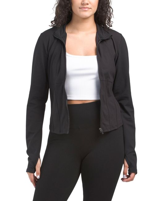 Tj Maxx Black Lux Victorian Full Zip Corset Jacket For Spandex/Polyester