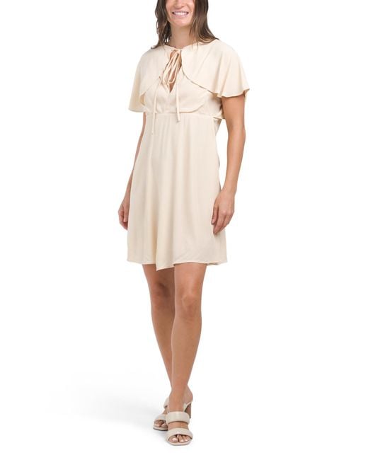 Tj Maxx White Hunter Mini Dress For Polyester/Viscose