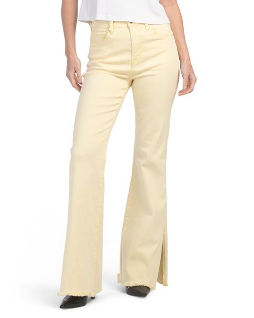 Tj Maxx Natural High Rise Flare Side Jeans For Spandex/Cotton