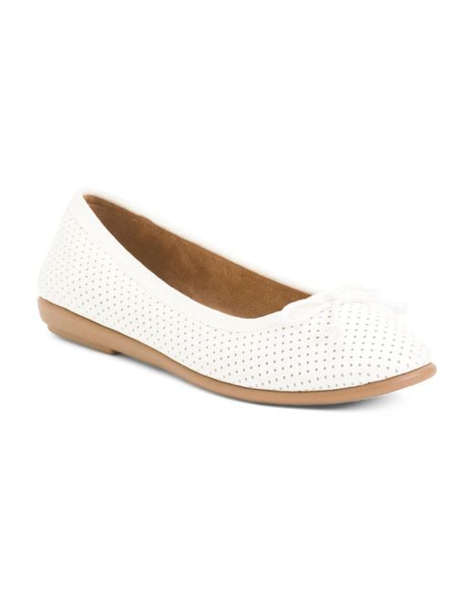 Tj Maxx White Homebet Perforated Flats For