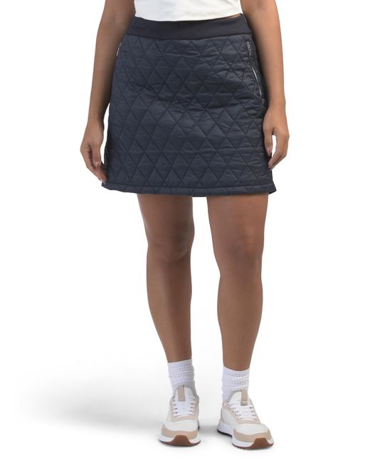 Tj Maxx Blue Upf 40 Quilted Meggie Skirt, Nylon/Diamond/Rayon