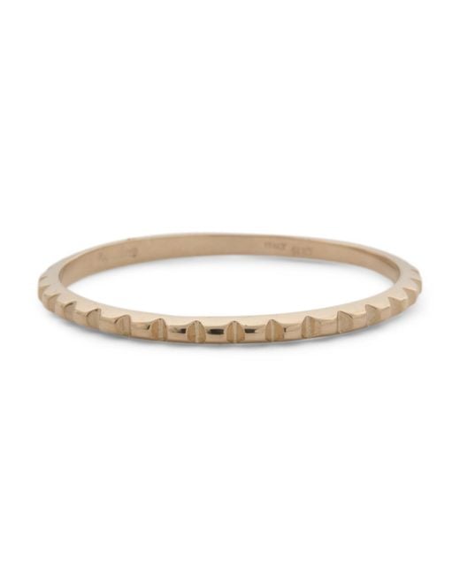 Tj Maxx Natural 14Kt Thin Textured Ring For