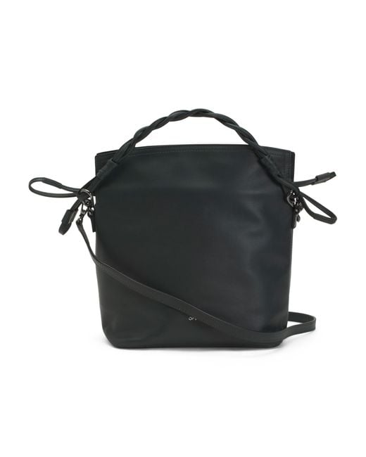 Tj Maxx Black Leather Madeleine Bucket For