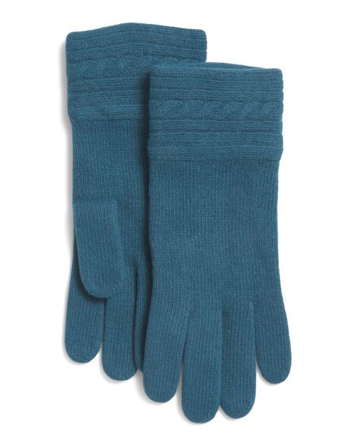 Tj Maxx Blue Cashmere Gloves For