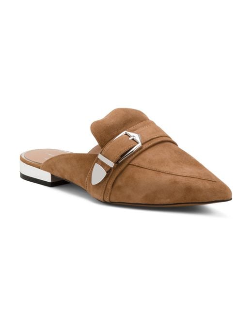 Tj Maxx Brown Suede Ace Flat Mules For