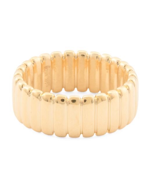 Tj Maxx Natural 14Kt Ribbed Stacking Ring For