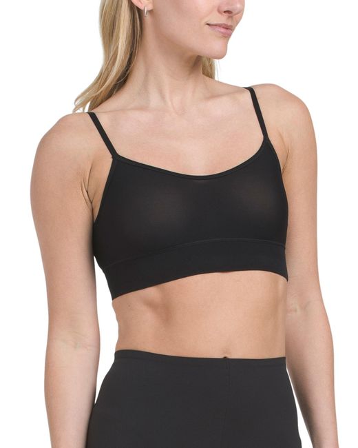 Tj Maxx Black Smooth Shaping Lounge Bra For Nylon/Spandex