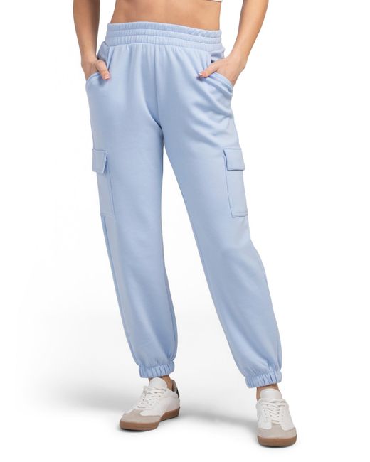 Tj Maxx Blue Scuba Davenport Cargo Pocket Joggers, Spandex/Polyester/Rayon