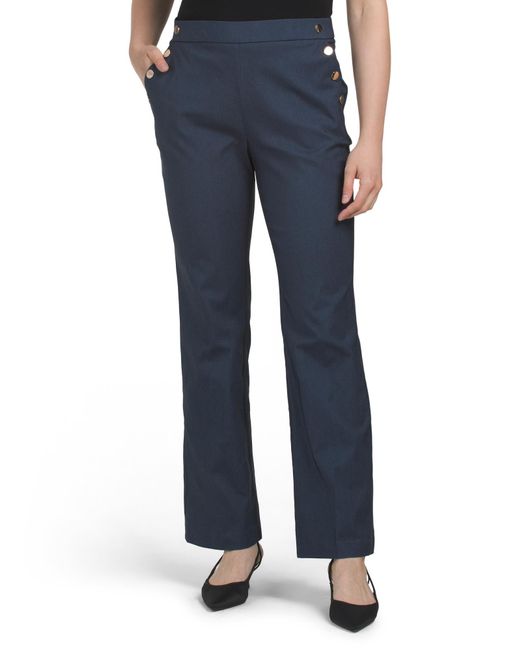 Tj Maxx Blue Bootcut Super Stretch Pants For Nylon/Spandex/Rayon