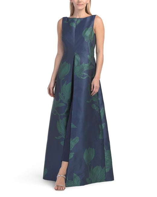 TJ Maxx Women's Blue Lorena Walk Through Jumpsuit For Spandex