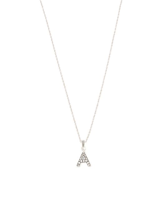Tj Maxx White Sterling Initial Pendant Necklace