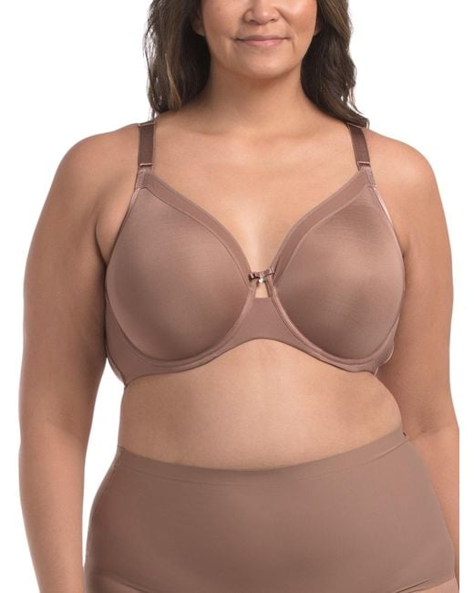 Tj Maxx Brown Full Figure Opaque Unlined Underwire Bra For Nylon/Spandex