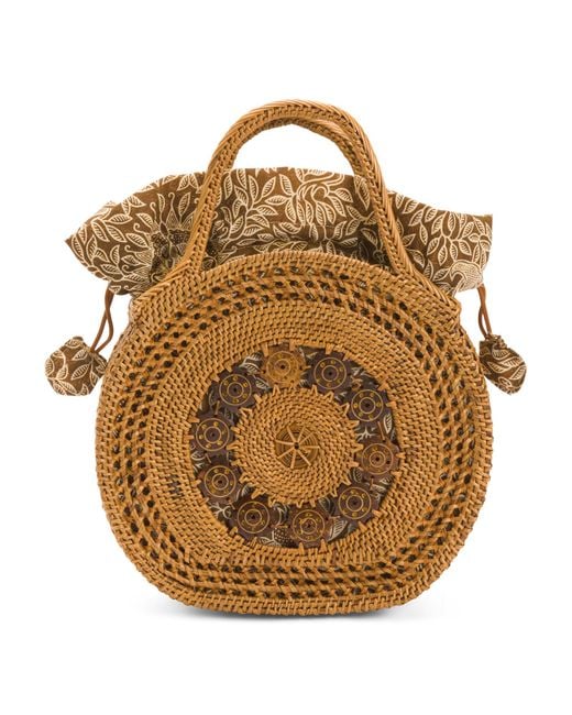 Tj Maxx Brown Ate Coconut Satchel For Leather