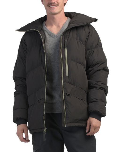 TJ Maxx Men's Black Ski And Snowboard Puffer Coat, Polyester