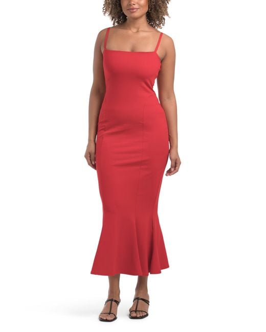 Tj Maxx Red String Flutter Dress For Nylon/Spandex