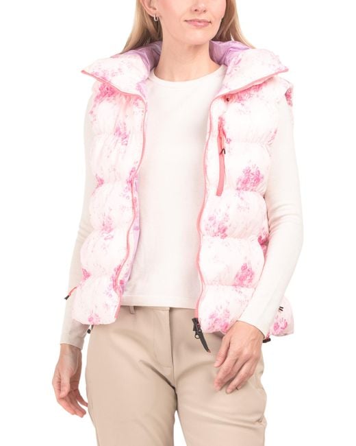 Tj Maxx Pink Naima Puffer Ski Vest, Polyester