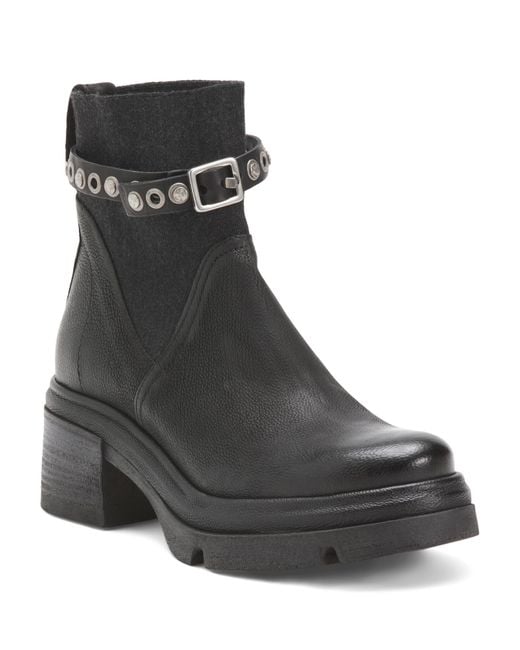 Tj Maxx Black Leather Edie Booties For