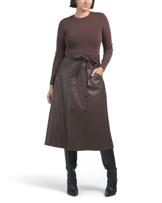 Tj Maxx Brown Jaden Dress For Nylon/Spandex/Leather