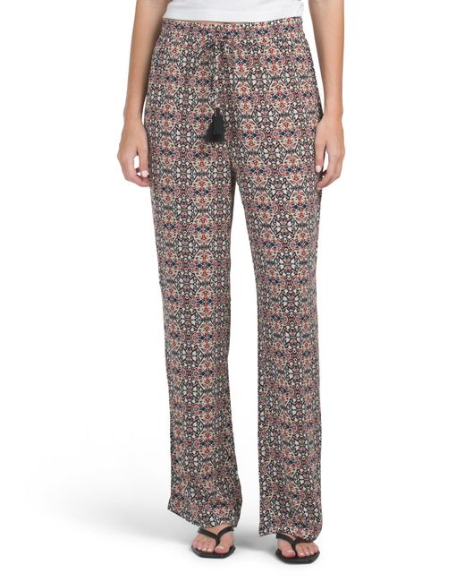 Tj Maxx Gray Soft Wide Leg Pants For Rayon