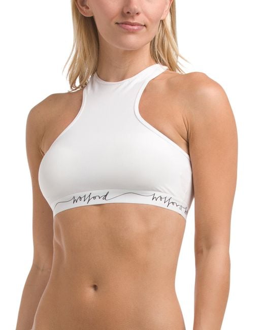 Tj Maxx White Reverse Racerback Bra For Cotton/Polyester
