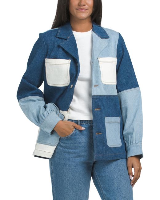TJ Maxx Star Chore Jacket For Cotton in Blue Lyst