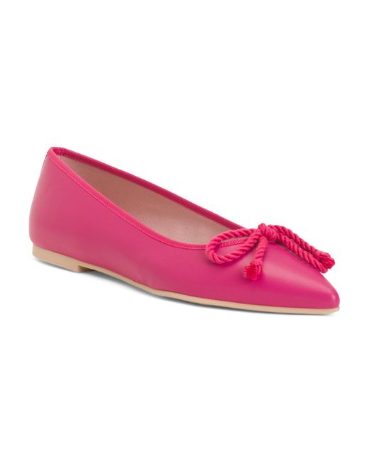 Tj Maxx Pink Leather Ella Ballet Flats For