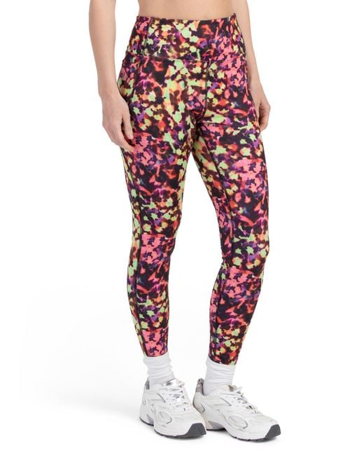 Tj Maxx Red Abstract Side Pocket Leggings, Spandex/Polyester
