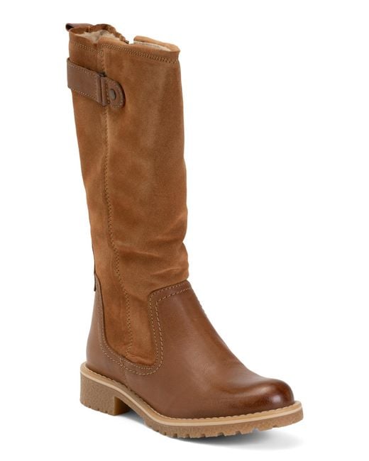 Tj Maxx Brown Suede Marcella Waterproof Boots For Leather/Wool/Suede