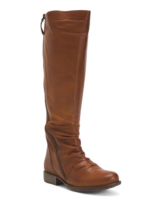 Tj Maxx Brown Leather Lore High Shaft Boots For
