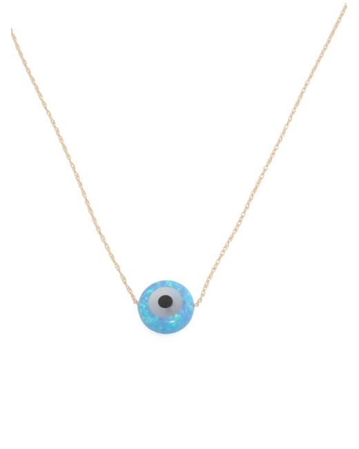 Tj Maxx Blue 14Kt Opal Evil Eye Necklace