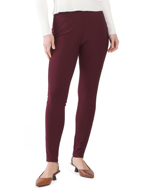 Tj Maxx Purple Scuba Stretch Pants With Back Pockets For Spandex/Polyester