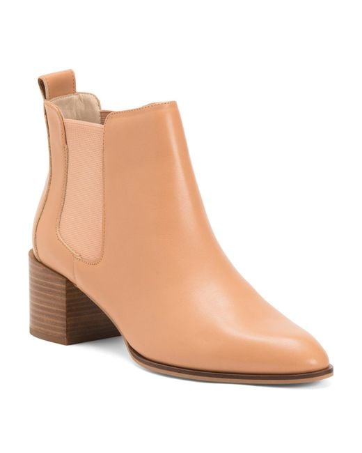 Tj Maxx Natural Leather Melissa Chelsea Boots For
