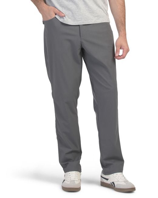 Tj Maxx Gray Six Pocket Stretch Pants For Polyester for men