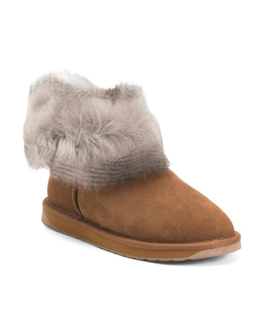 Tj Maxx Brown Suede Stinger Micro Crimp Boots For