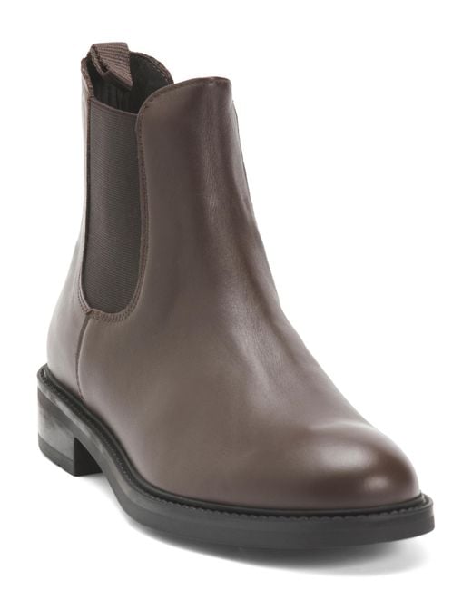 Tj Maxx Brown Leather Chelsea Boots For