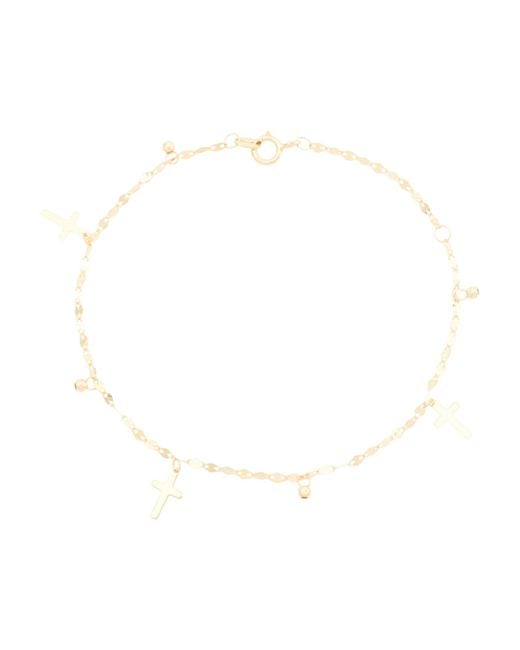 Tj Maxx White 14K Cross Charms Bracelet For