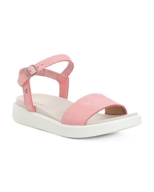 Tj Maxx Pink Suede Flowt Comfort Sandals For