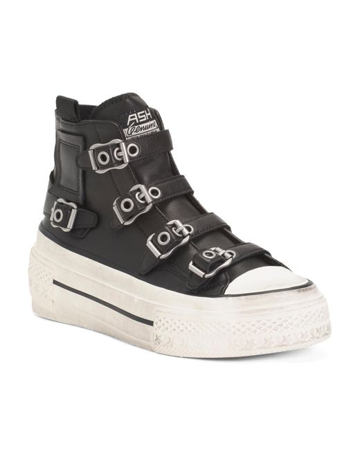 Tj Maxx Black Leather Razor High Top Sneakers For