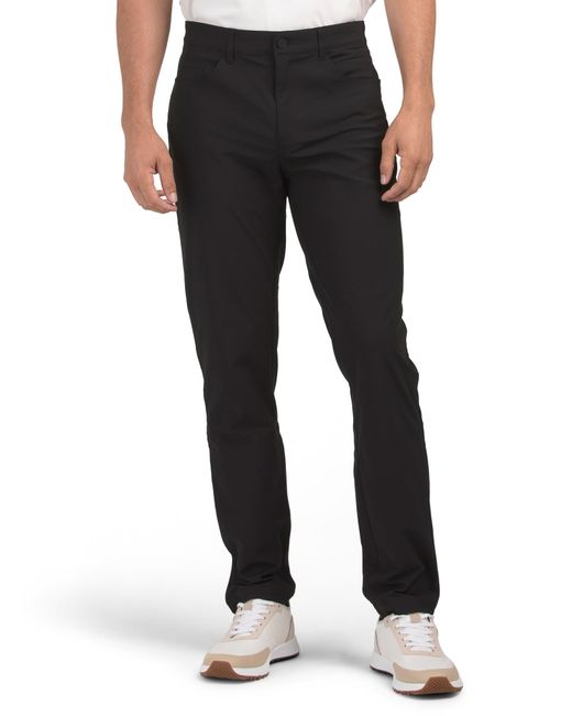 Tj Maxx Black 4 Way Stretch Tech Pants For Polyester for men