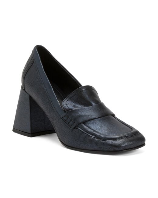 Tj Maxx Black Leather Lola Block Heels For