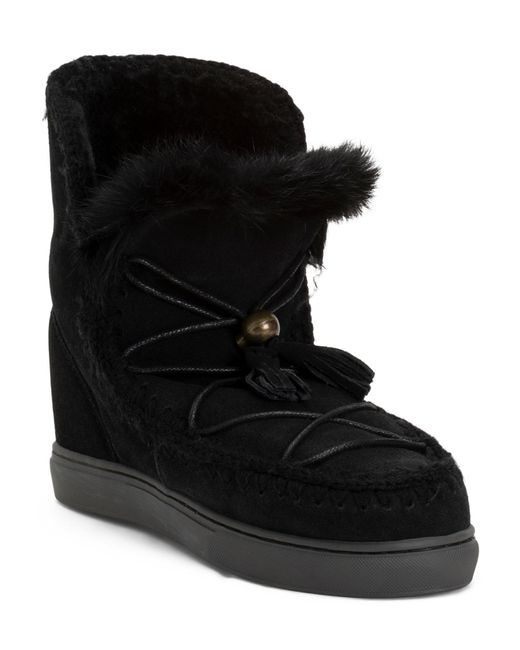 Tj Maxx Black Suede Cozy Booties For