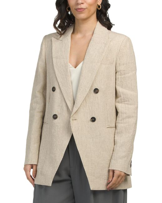 Tj Maxx Natural Linen Blend Jacket