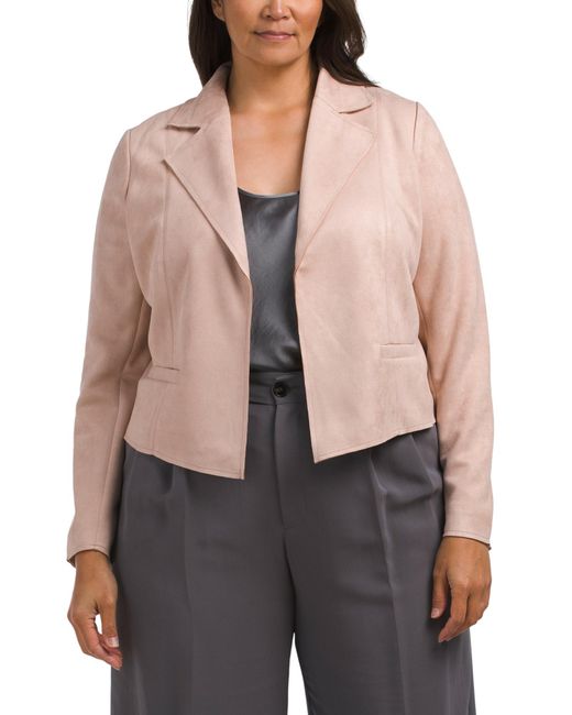 Tj Maxx Gray Plus Rosabella Jacket For Polyester/Suede