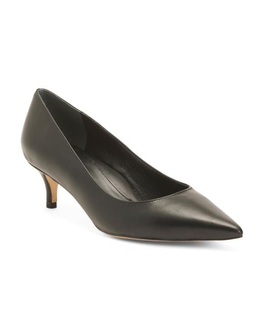 Tj Maxx Black Leather Classic Pumps For