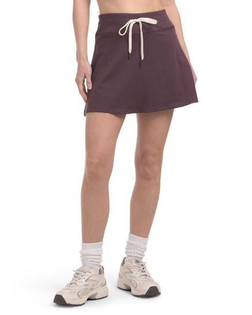 Tj Maxx Purple Draw String Waist Skort, Spandex/Polyester
